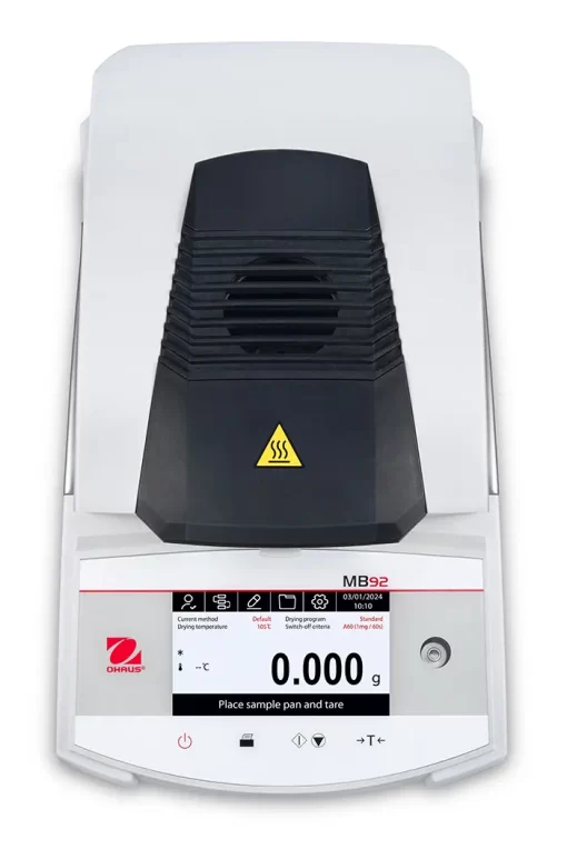 OHAUS MB92 Moisture Analyzer NZ with touchscreen and carbon fiber heating