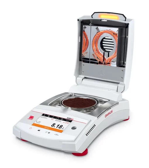 Carbon fiber heating chamber of OHAUS MB92 for rapid moisture testing